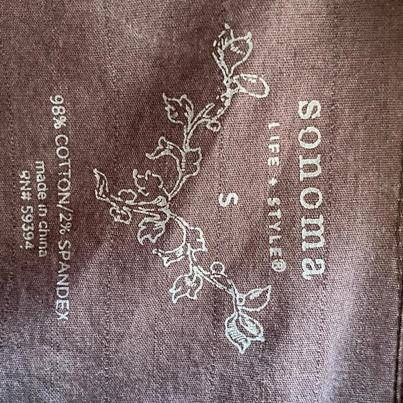 Sonoma Blue Cotton Blend Shirt - Picture 2 of 2